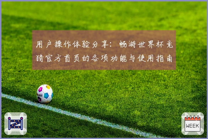 用户操作体验分享:畅游世界杯竞猜官方首页的各项功能与使用指南